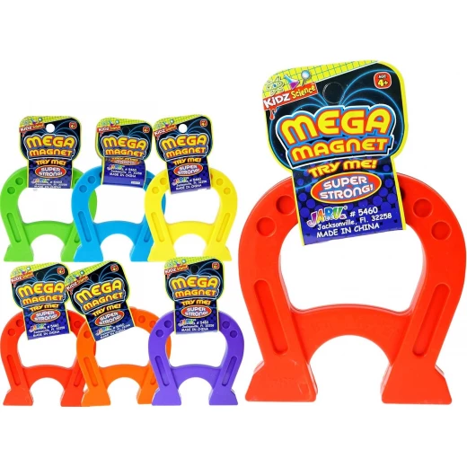 JARU, Mega Horseshoe Magnet Toy Set for Kids 6 Pieces Each Random Color with Bouncy Ball Educational Hands-On Science Learning Enhancing Focus Fine Motor Skills - Jaru - Image 6