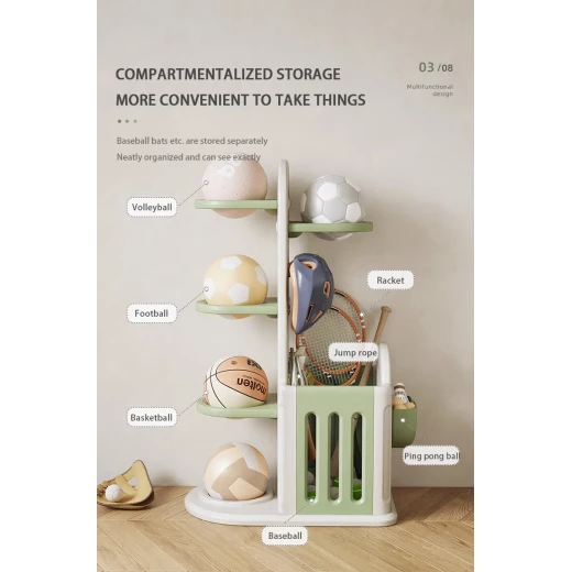 Eduplay , Ball Storage Rack , Kids Plastic Cabinet Furniture - EduPlay - Image 5