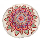 Aqua Poncho , Round Beach Towel , 150 cm , with Bag - Aqua Poncho