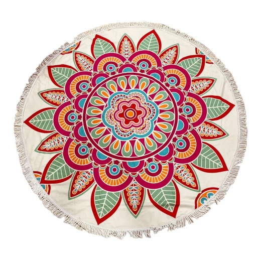 Aqua Poncho , Round Beach Towel , 150 cm , with Bag Aqua Poncho , Round Beach Towel , 150 cm , with Bag