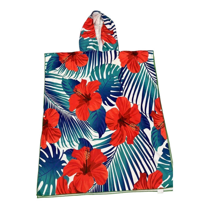 Adults Poncho Towel - Aqua Poncho