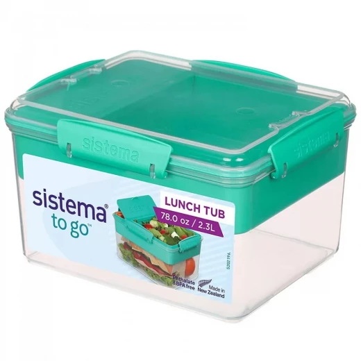 Sistema - Lunch Tub To Go 2.3L - Turquoise Sistema - Lunch Tub To Go 2.3L - Turquoise