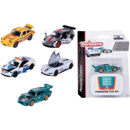 Majorette, Porsche Deluxe 1:64 Scale Free-Wheeling Metal Vehicle with Rubber Tires Opening Doors Translucent Headlights Suspension Collector Box Majorette, Porsche Deluxe 1:64 Scale Free-Wheeling Metal Vehicle with Rubber Tires Opening Doors Translucent Headlights Suspension Collector Box