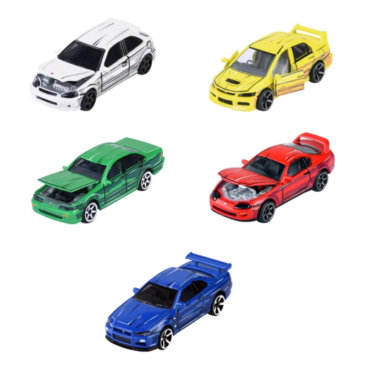 Majorette, Japan Series Tune Ups Series 2 Diecast Cars Gift Pack 5pcs 1:64 Chrome Effect Tuning 7 Surprises 18 Collectible Models Rare Super Rare Ultra Rare 5+ - MAJORETTE - Image 7