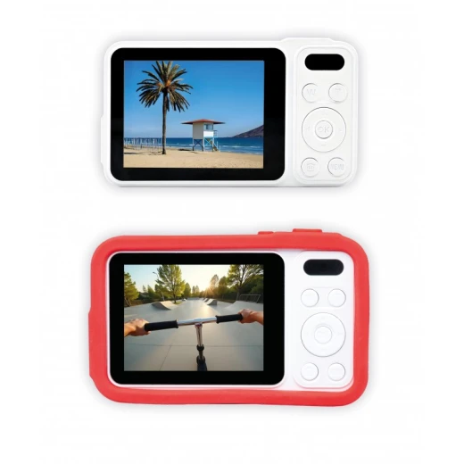 Buki, CamPro 2 in 1 Camera Travel and Sport Modes 48MP Ultra Sharp Photos 1080P Full HD Videos Autofocus 16x Digital Zoom 7cm Screen Silicone Case 16GB Micro SD Card Rechargeable Battery for Kids Ages 8 and Up - Buki - Image 5