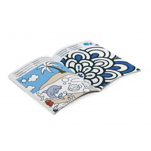 Buki, Activity Box Stamps Set Over 45 Stamps 20 Page Activity Booklet 30 Self Inking Stamps 6 Markers with Stamps 2 Stamp Flowers 5 Borders Suitable for Kids Ages 3 and Up - Buki - Image 4