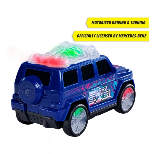 Dickie, Mercedes-Benz G-Class Beat Spinner 23 cm Motorized Spin and Bump & Go EDM Music LED Lights Official Licensed Toy for Kids Age 3+ - Dickie - Image 3