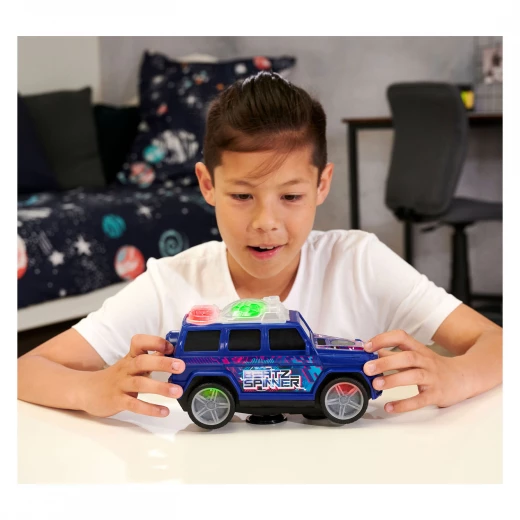 Dickie, Mercedes-Benz G-Class Beat Spinner 23 cm Motorized Spin and Bump & Go EDM Music LED Lights Official Licensed Toy for Kids Age 3+ - Dickie - Image 5