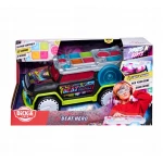 Dickie, Streets N Beatz Hero DJ Music Car 33.5 cm with 22 Sounds 3 Music Modes LED Light Show Record and Challenge Mode Freewheel Toy for Kids Age 3+ - Dickie