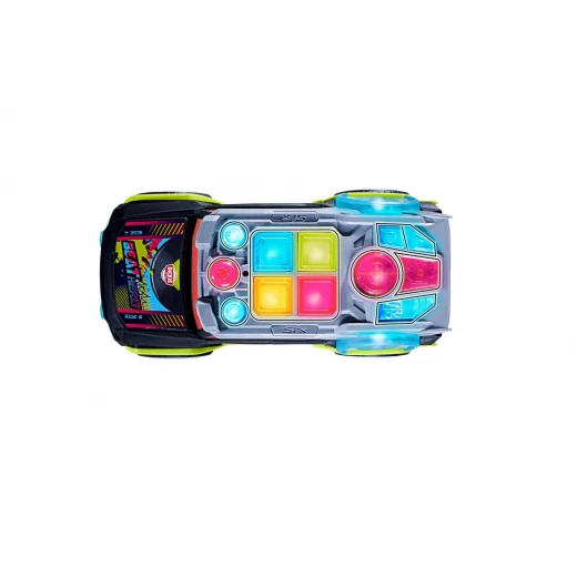 Dickie, Streets N Beatz Hero DJ Music Car 33.5 cm with 22 Sounds 3 Music Modes LED Light Show Record and Challenge Mode Freewheel Toy for Kids Age 3+ - Dickie - Image 7