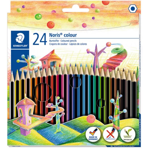 Staedtler - Noris Coloured Pencils 24 Pcs Staedtler - Noris Coloured Pencils 24 Pcs