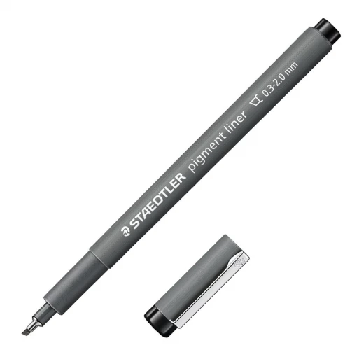 Staedtler - Pigment Liner Pen 0.3-2.0 mm - Black Staedtler - Pigment Liner Pen 0.3-2.0 mm - Black