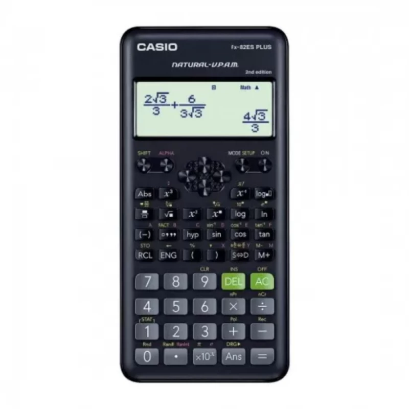 حاسبة علمية fx-82ES PLUS الطبعة الثانية, شاشة دوت ماتريكس عالية الدقة وطريقة V.P.A.M الطبيعية من كاسيو - كاسيو