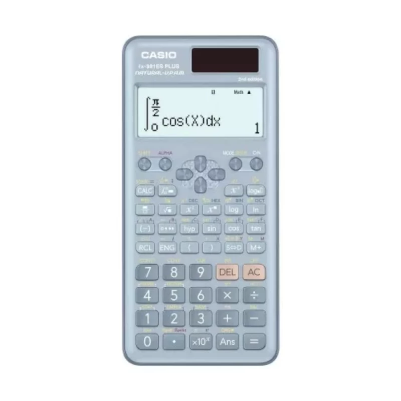 آلة حاسبة علمية Fx-991Es Plus-Bu الإصدار الثاني، 417 دالة وشاشة عرض من سطرين من كاسيو - كاسيو