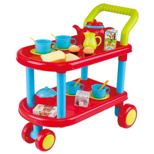 PlayGo Tea Time Trolley Set for Kids 23 Piece Role Play Fun Imaginative Play - Playgro - Image 3