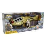 مروحية عسكرية تشاب مي سولجر فورس بمحركين توربينيين مع شخصية جندي مؤثرات ضوء وصوت لعبة مغامرات عسكرية للأطفال عمر 5+ من تشاب مي - شابي مي