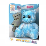 BTF, Tie-Dye Bear Elastic Doll, Blue, 22 cm - Btf
