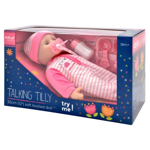 Dolls World | Baby Doll Tilly With Real Baby Sounds & Accessories | 30 cm Dolls World | Baby Doll Tilly With Real Baby Sounds & Accessories | 30 cm