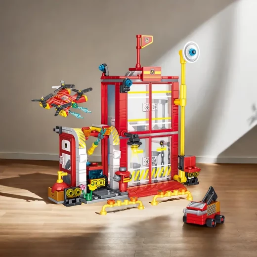 K Toys City Fire Station Building Set , 362 pcs - K Toys - Image 4
