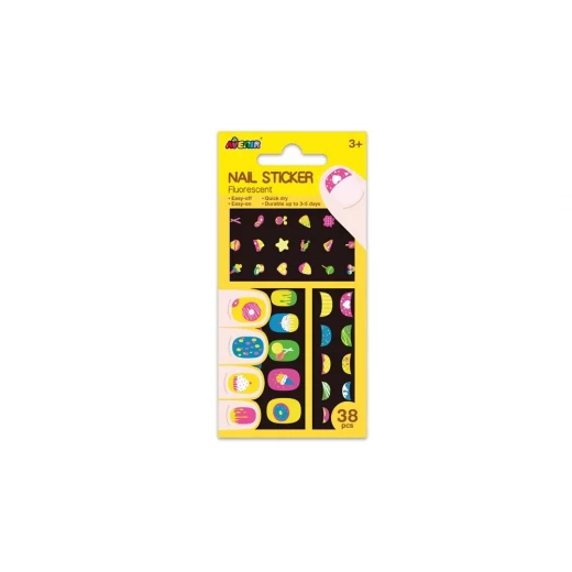 AVENIR - Nail Sticker Fluorescent - Cookies AVENIR - Nail Sticker Fluorescent - Cookies
