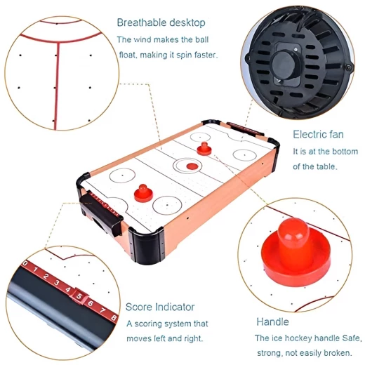 K Toys, Table Game Air Hockey Puck Points for Kids and Adults with Built-in Score Counter Fast-Paced Exciting Gameplay and Safe High-Quality Materials - K Toys - Image 3
