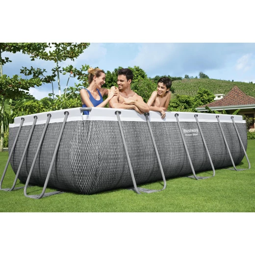 Bestway , Power Steel Rectangular Pool , 404 x 201 x 100 cm - Bestway - Image 9