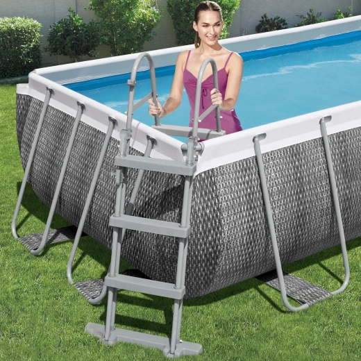 Bestway , Power Steel Rectangular Pool , 404 x 201 x 100 cm - Bestway - Image 8