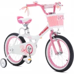 RoyalBaby Jenny Bunny 12 Inch Bicycle , White - RoyalBaby