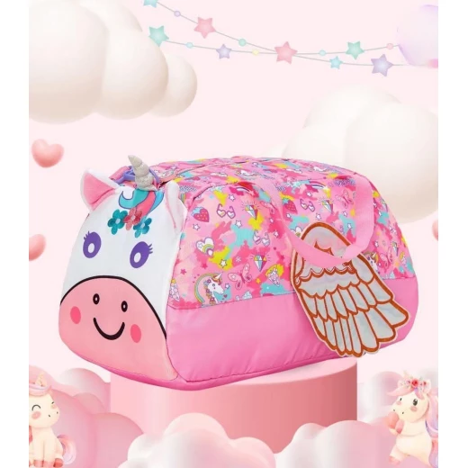 VEST, Large 3D Duffle Bag for Kids Plush Polyester Waterproof Washable Double Compartment Funky Durable Travel Accessory Comfortable and Stylish - Vest - Image 7