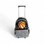 VEST, Trolley Backpack Kids School Bag Versatile Front Design Multiple Compartments 30L Capacity Sturdy Wheels Telescopic Handle Practical and Stylish - Vest