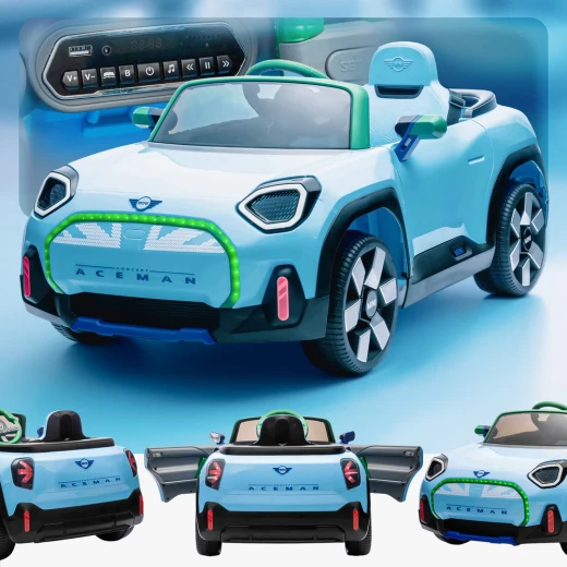 RoyalBaby , Mini Aceman Kids Ride-On Car , Blue - RoyalBaby - Image 15