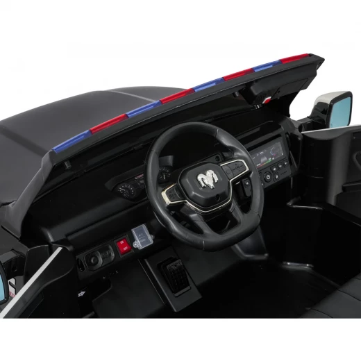 RoyalBaby , Dodge RAM 3500 Kids Ride-On Car , Police Black - RoyalBaby - Image 10