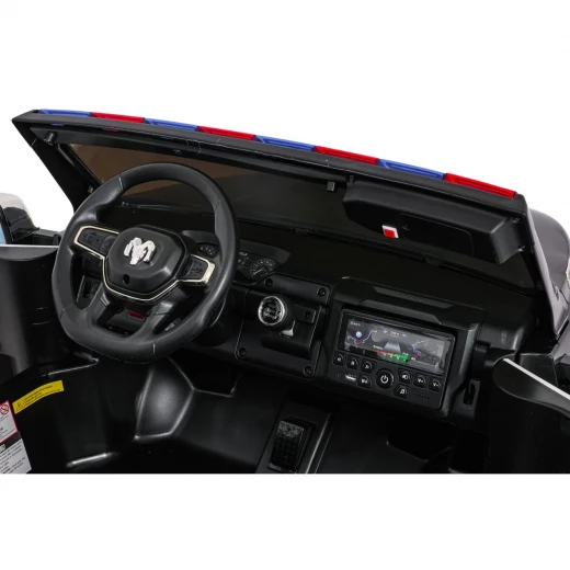 RoyalBaby , Dodge RAM 3500 Kids Ride-On Car , Police Black - RoyalBaby - Image 2