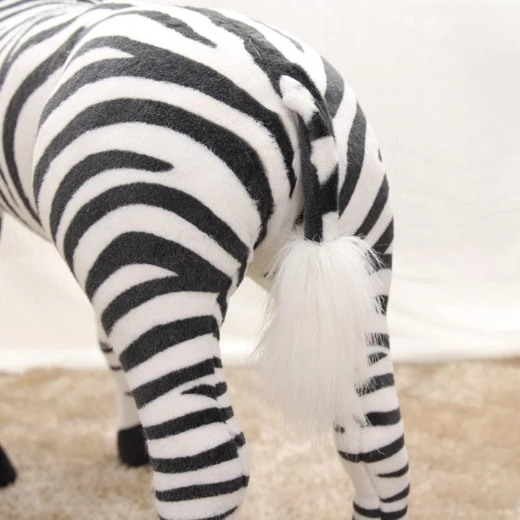 حمار وحشي محشو عملاق واقف لطيف للتسلية والاحتضان بطول 100 سم من كاي تويز - كي تويز - Image 6