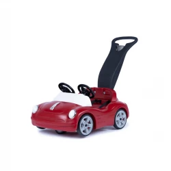 Step2, Side By Side Push Around Roadster Kids Double Rider Ride On Car Two Seats Steering Wheels Horn Seat Belts Whisper Wheels Parent Handle Foldable Storage Outdoor Indoor Stroller Alternative Age 1.5 Plus