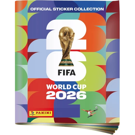 ألبوم ملصقات كأس العالم 2026 متعدد الألوان لهواة جمع الملصقات وتنظيم منتخبات ولاعبي البطولة مع صفحات مخصصة وإحصائيات ومعلومات كروية من بانيني ألبوم ملصقات كأس العالم 2026 متعدد الألوان لهواة جمع الملصقات وتنظيم منتخبات ولاعبي البطولة مع صفحات مخصصة وإحصائيات ومعلومات كروية من بانيني