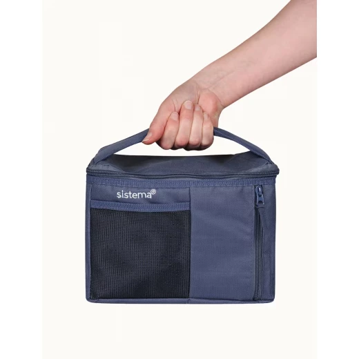 Sistema, Mega Fold Up Cooler Bag, Indigo Powder - Sistema - Image 2