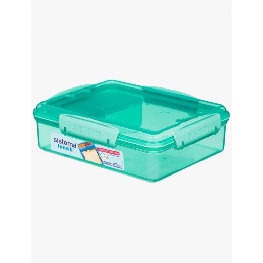 Sistema, Lunch Snack Attack Duo, Green, 975 ml Sistema, Lunch Snack Attack Duo, Green, 975 ml