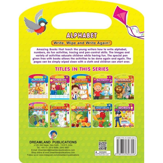 Dreamland | Write And Wipe Book | Alphabets | An Early Learning Book For Kids - Dreamland - Image 8