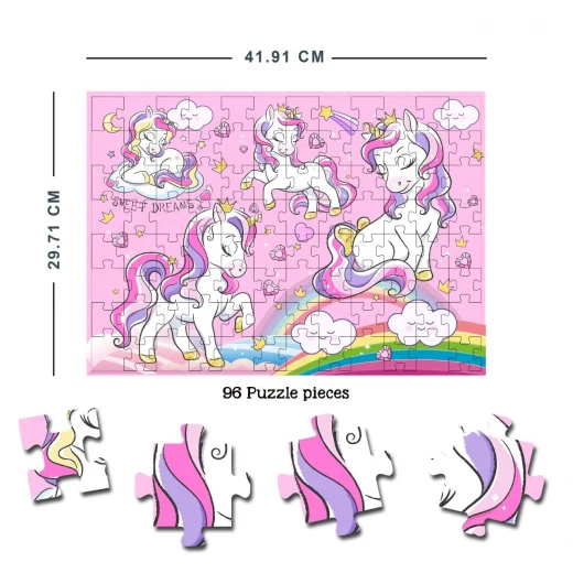 بازل يونيكورن السحري للأطفال 96 قطعة من دريم لاند - Dreamland - Image 4