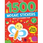 Dreamland 1500 Mosaic Stickers Book with Coloring Fun - Dreamland