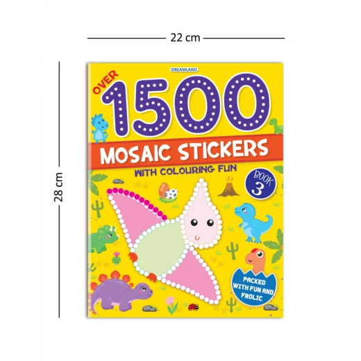 Dreamland 1500 Mosaic Stickers Book with Coloring Fun - Dreamland - Image 2
