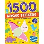 Dreamland 1500 Mosaic Stickers Book with Coloring Fun - Dreamland