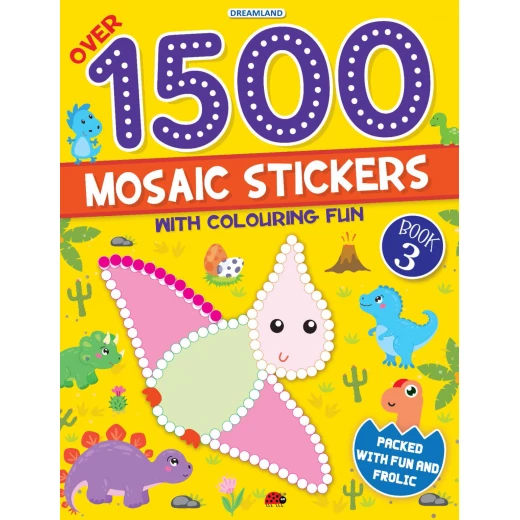 Dreamland 1500 Mosaic Stickers Book with Coloring Fun - Dreamland - Image 3