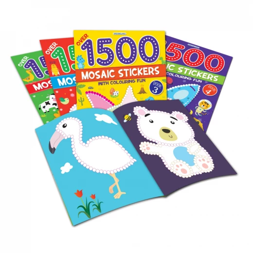 Dreamland 1500 Mosaic Stickers Book with Coloring Fun - Dreamland - Image 4