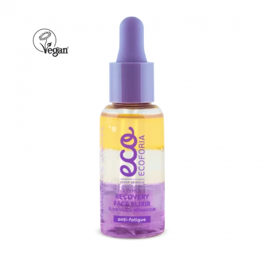 Ecoforia - Lavender Clouds 3-Phase Recovery Face Elixir 30 ml - Ecoforia - Image 2