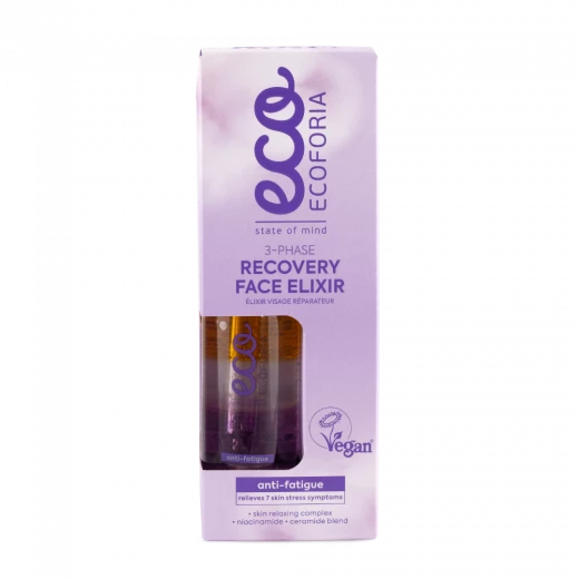 Ecoforia - Lavender Clouds 3-Phase Recovery Face Elixir 30 ml - Ecoforia - Image 3