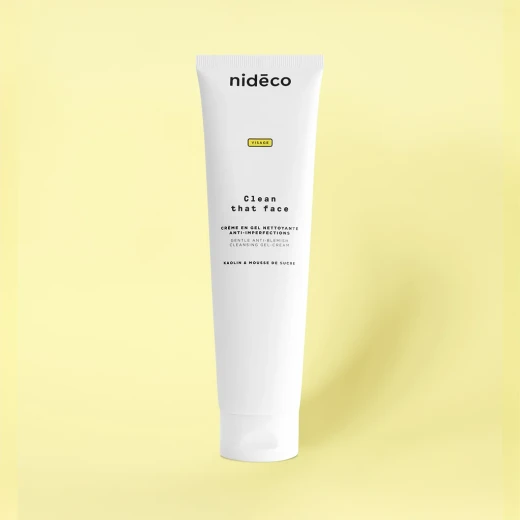 Nideco Clean That Face Gentle Facial Cleanser 150ml, Daily Purifying Gel Cream with Lavender and Aloe Vera, Removes Impurities, Soothes and Rebalances Skin, Suitable for All Skin Types Nideco Clean That Face Gentle Facial Cleanser 150ml, Daily Purifying Gel Cream with Lavender and Aloe Vera, Removes Impurities, Soothes and Rebalances Skin, Suitable for All Skin Types
