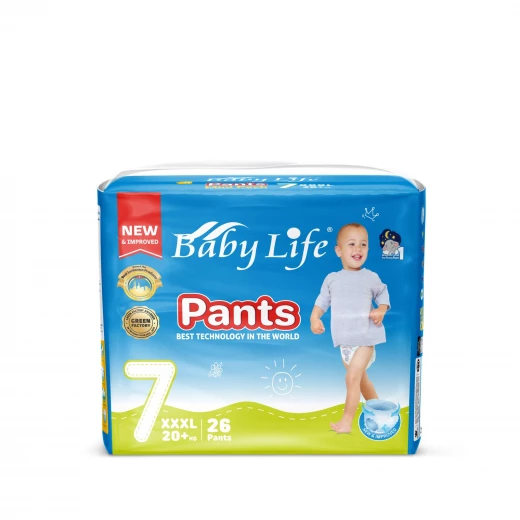 حفاضات كلوت تربل ماكسي من بيبي لايف مقاس 7 |+20كغم امتصاص عالي وحماية من التسرب، يحافظ على جفاف الطفل، ناعمة ولطيفة على البشرة الحساسة، وتصميم مرن لراحة الطفل طوال اليوم حفاضات كلوت تربل ماكسي من بيبي لايف مقاس 7 |+20كغم امتصاص عالي وحماية من التسرب، يحافظ على جفاف الطفل، ناعمة ولطيفة على البشرة الحساسة، وتصميم مرن لراحة الطفل طوال اليوم