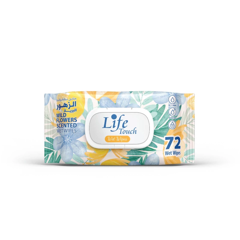 Life Touch Wild Flowers Scented Wet Wipes - Life Touch